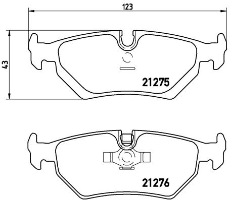 A.B.S. P 23 062 BREMBO Bremsbelagsatz, Scheibenbremse